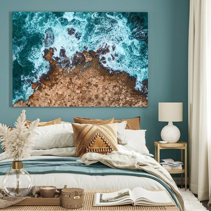Картина на холсте Каменистое побережье 50х70 см - купить Картины по цене 5990.0