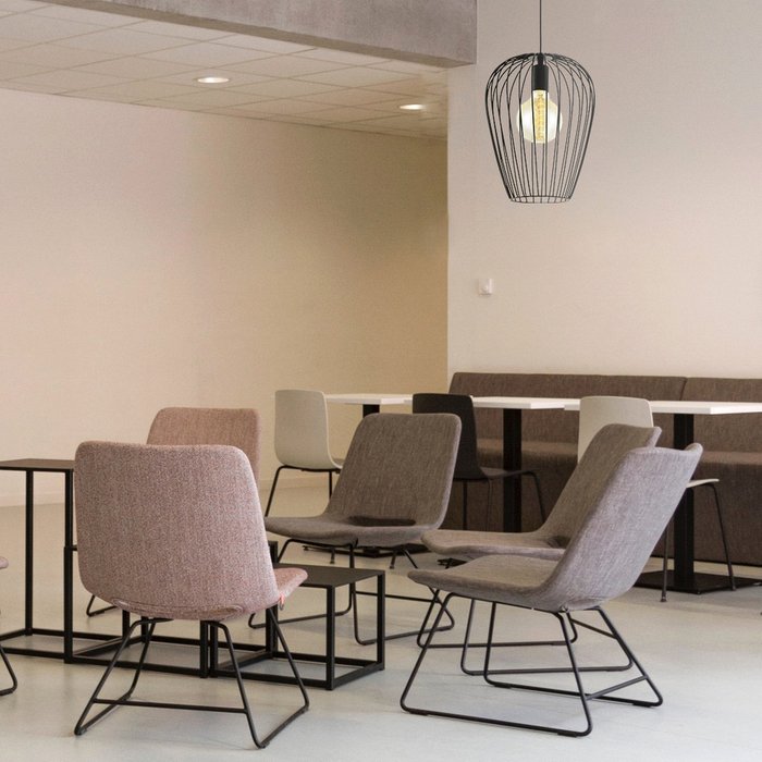 Подвесной светильник Newtown 49472 (металл, цвет черный) - купить Подвесные светильники по цене 6150