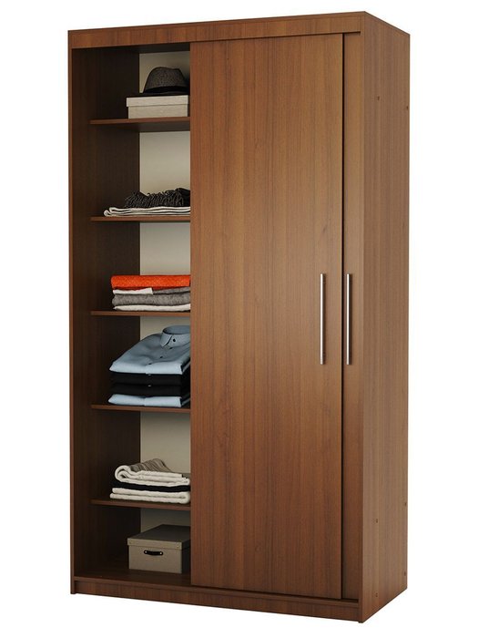 Шкаф-купе 2-х дв. Эконом 120х60х200 Орех - купить Шкафы-купе по цене 32990 Шкаф-купе 2-х дв. Эконом 120х60х200 Орех - купить Шкафы-купе по цене 32990