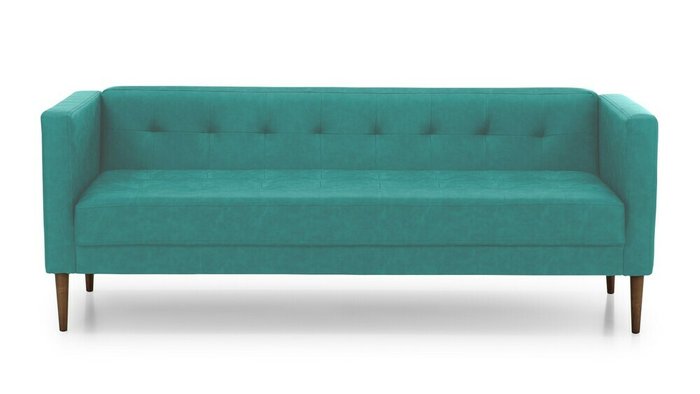 Прямой диван Рио 2 темно-зеленого цвета - купить Прямые диваны по цене 31100.0