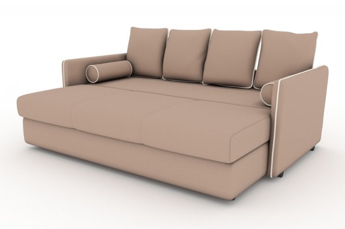 Прямой диван-кровать Cardinal темно-бежевого цвета - купить Прямые диваны по цене 16000.0