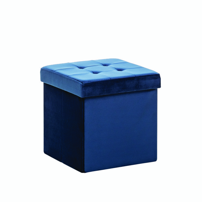 Пуф темно-синего цвета с крышкой IMR-1641832 - купить Пуфы по цене 2390.0