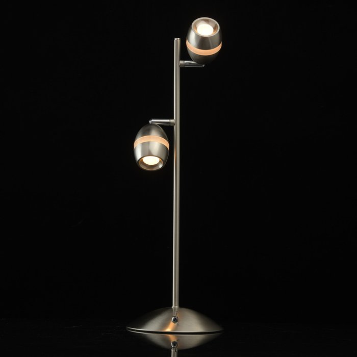 Настольная лампа Этингер в цвете сатинового никеля - лучшие Настольные лампы в INMYROOM