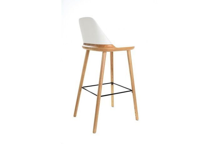 Барный стул со спинкой из высококачественного пластика - лучшие Барные стулья в INMYROOM