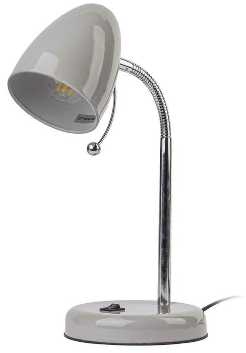 Настольная лампа N-116 Б0047203 (металл, цвет серый) - лучшие Рабочие лампы в INMYROOM