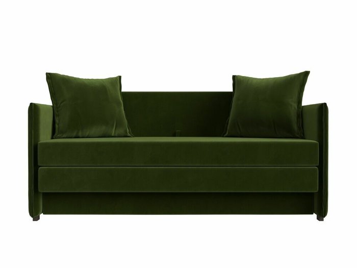 Диван-кровать Лига 011 зеленого цвета - купить Прямые диваны по цене 26999.0