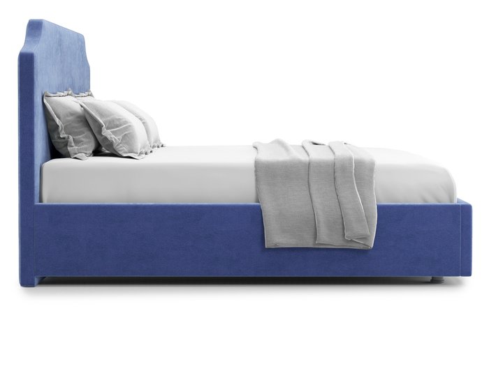 Кровать Izeo 160х200 синего цвета с подъемным механизмом  - лучшие Кровати для спальни в INMYROOM