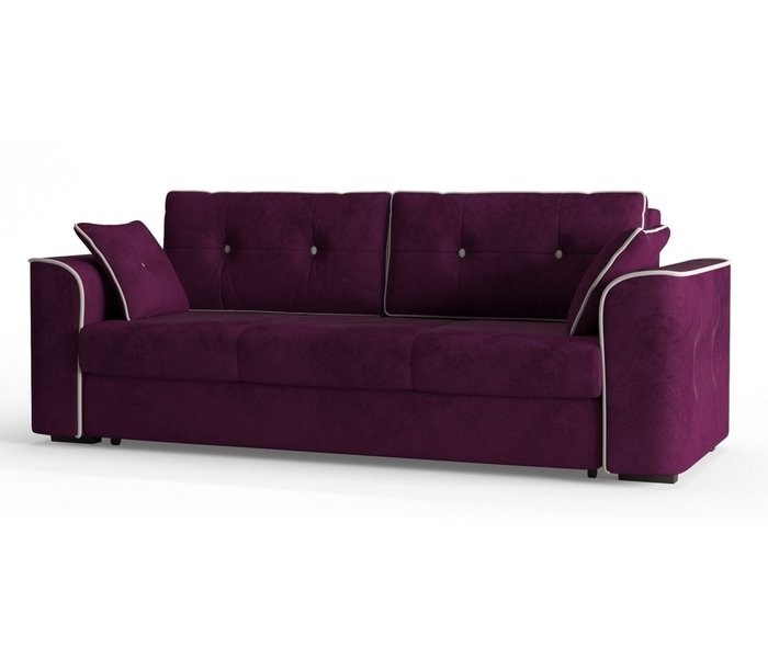 Диван-кровать Нордленд в обивке из велюра фиолетового цвета