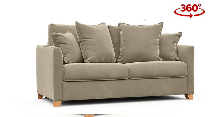 Диван-кровать Лион 137 светло-коричневого цвета - лучшие Прямые диваны в INMYROOM
