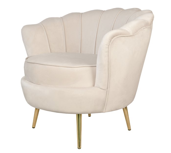 Кресло Pearl бежевого цвета - купить Интерьерные кресла по цене 33040.0