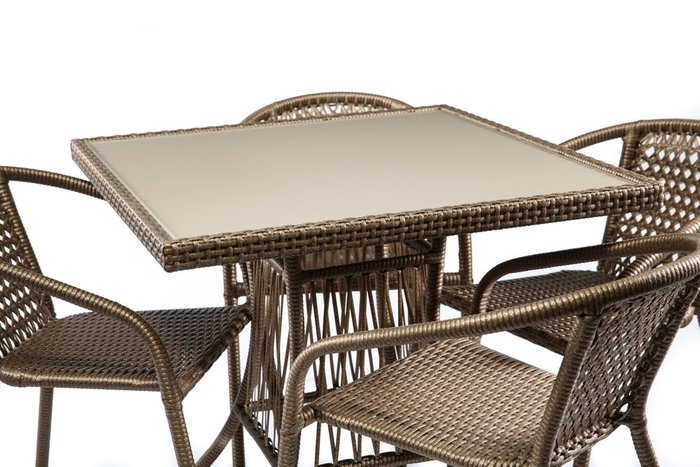 Комплект мебели Виктория бронзово-бежевого цвета - купить Комплекты для сада и дачи по цене 28000.0