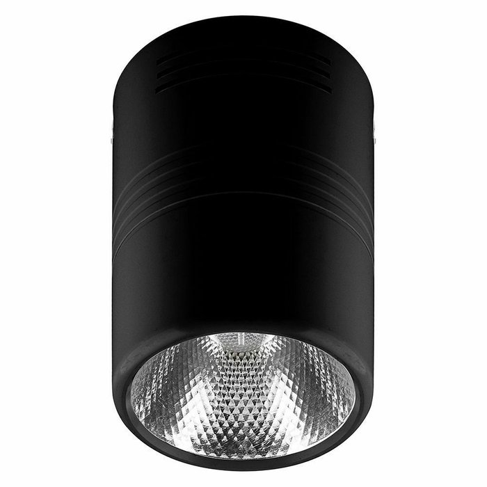 Потолочный светодиодный светильник черного цвета 