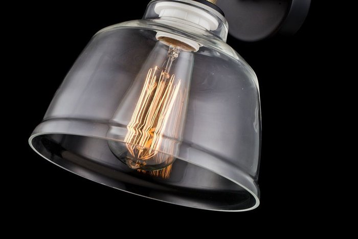 Бра Irving с прозрачным плафоном из стекла  - лучшие Бра и настенные светильники в INMYROOM