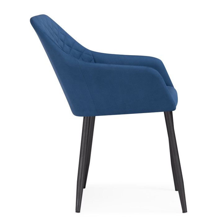 Стул Стив синего цвета - лучшие Обеденные стулья в INMYROOM