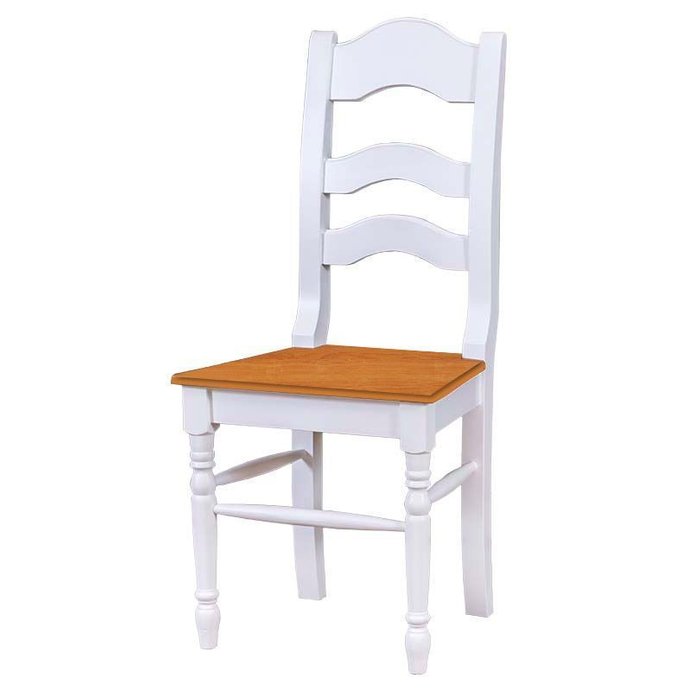 Стул с сосновым сидением белого цвета - купить Обеденные стулья по цене 44300.0