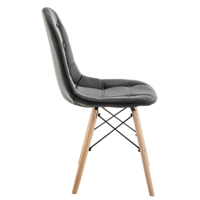 Обеденный стул Kvadro черного цвета - купить Обеденные стулья по цене 2999.0