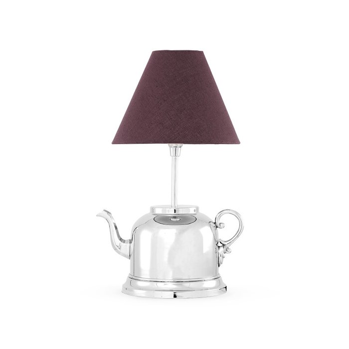 Лампа настольная Teapot с коричневым абажуром