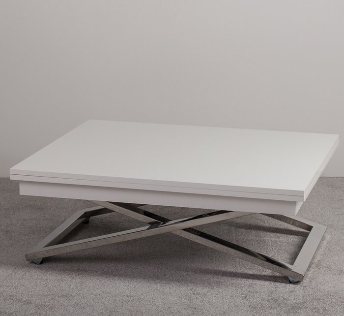 Стол-трансформер Cross WT белого цвета - купить Обеденные столы по цене 34590.0