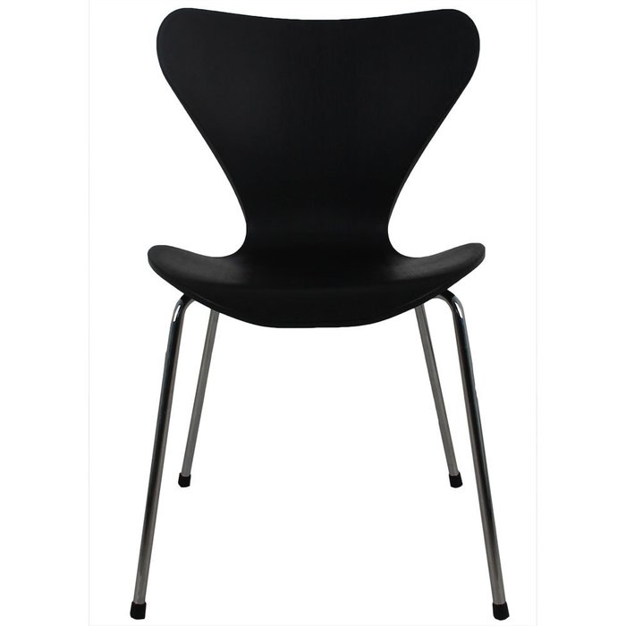 Комплект из четырех стульев Seven черного цвета - лучшие Обеденные стулья в INMYROOM