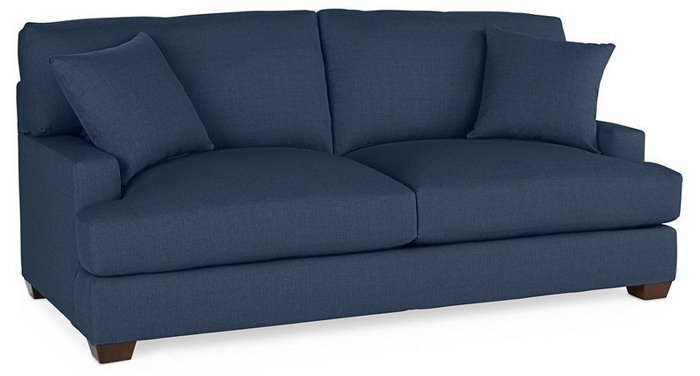 Диван Belly темно-синего цвета - купить Прямые диваны по цене 160000.0