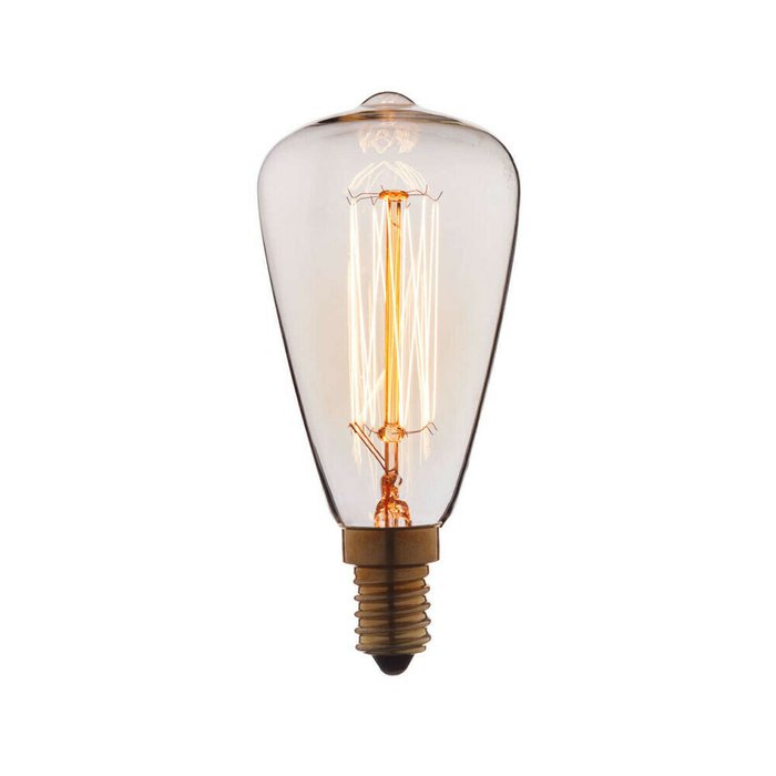 Ретро лампа накаливания E14 60W 220V 4860-F конусной формы