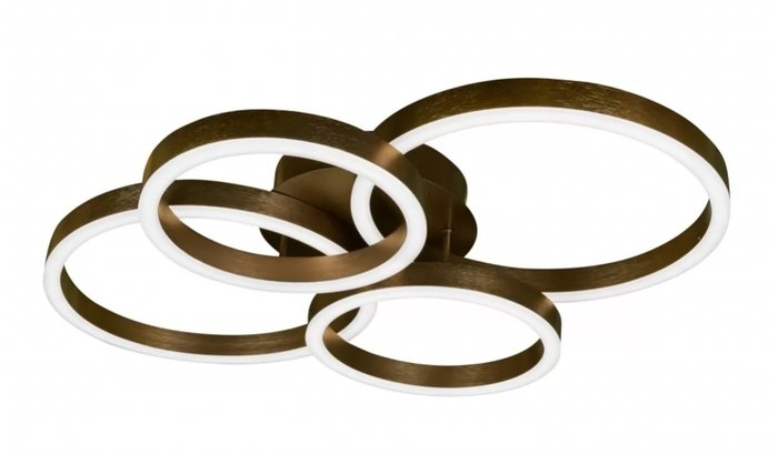 Потолочная люстра Ring New коричневого цвета 
