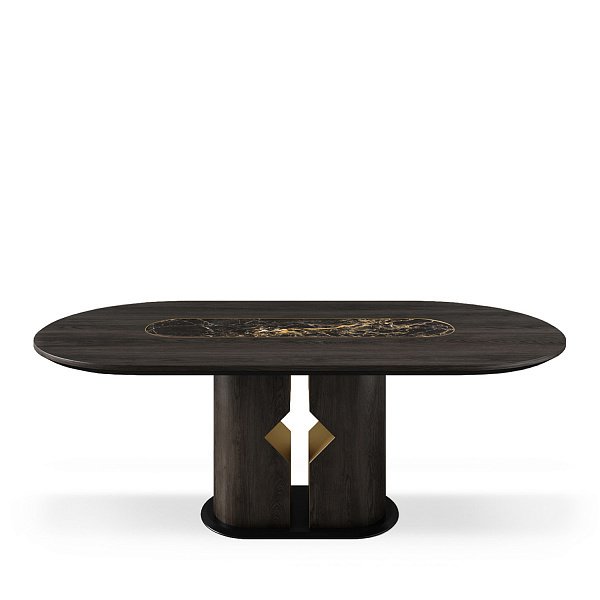 Обеденный стол Omnia коричневого цвета