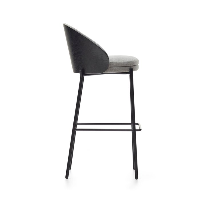 Барный стул Eamy серо-черного цвета - лучшие Барные стулья в INMYROOM