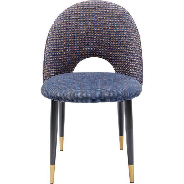 Стул мягкий Hudson синего цвета - купить Обеденные стулья по цене 33940.0