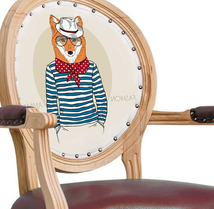 Стул Fox с сидением бордового цвета - лучшие Обеденные стулья в INMYROOM