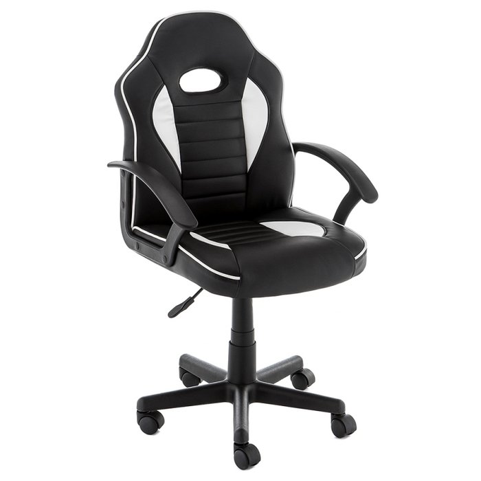 Компьютерное кресло Danger черно-белого цвета