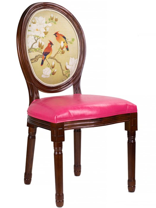 Стул Птички на ветке розового цвета - купить Обеденные стулья по цене 21432.0