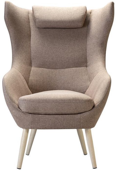 Кресло Сканди-2 Браун бежевого цвета - лучшие Интерьерные кресла в INMYROOM