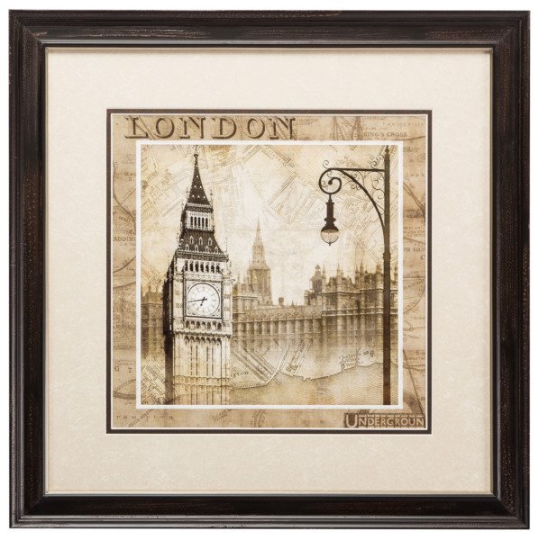 Постер с паспарту в раме "London Calling"