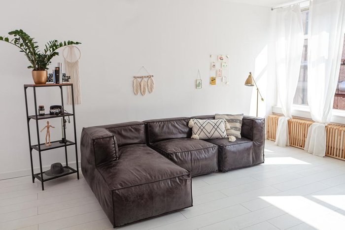 Сет из модулей Flat Design 3mods коричневого цвета - купить Бескаркасная мебель по цене 88500.0