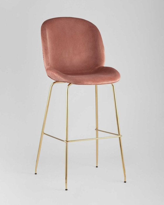 Стул барный Beetle розового цвета - купить Барные стулья по цене 9315.0