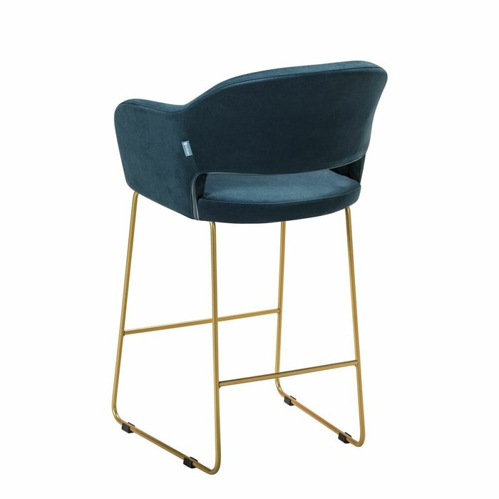 Полубарный стул Oscar тёмно-синего цвета - лучшие Барные стулья в INMYROOM