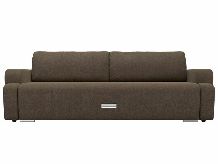 Прямой диван-кровать Ника коричневого цвета - купить Прямые диваны по цене 41999.0
