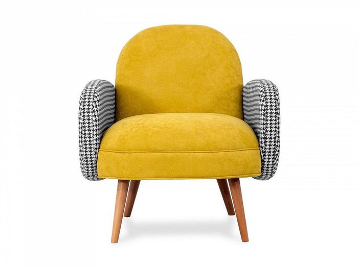 Кресло Bordo желтого цвета - лучшие Интерьерные кресла в INMYROOM