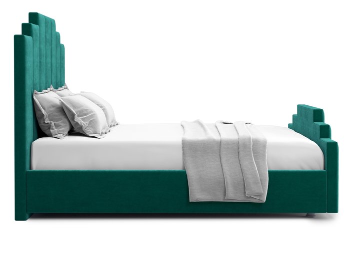 Кровать Velino 160х200 темно-зеленого цвета с подъемным механизмом - лучшие Кровати для спальни в INMYROOM
