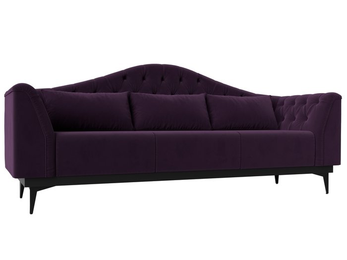 Прямой диван-кровать Флорида фиолетового цвета