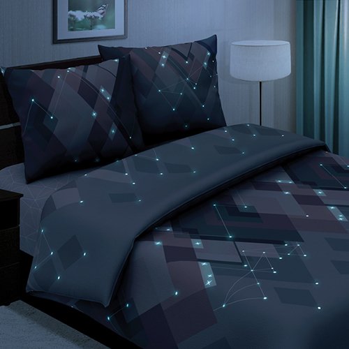 КПБ 'Insight' 2,0 спальный, поплин, 100% хлопок, пл. 118 гр./кв.м., 'Сияние' - лучшие Комплекты постельного белья в INMYROOM