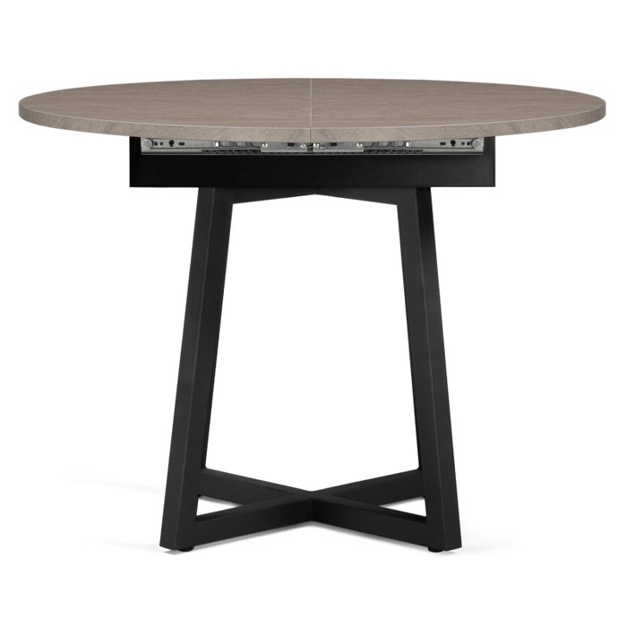 Раскладной обеденный стол Регна черно-бежевого цвета - купить Обеденные столы по цене 17140.0