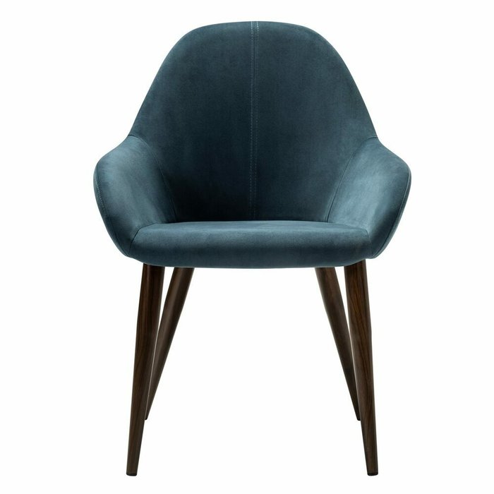 Стул-кресло Kent Diag сине-коричневого цвета - купить Обеденные стулья по цене 10990.0