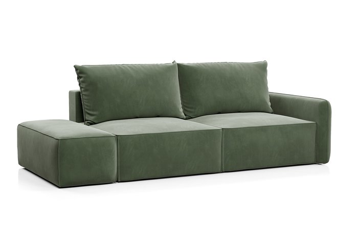 Прямой диван-кровать Портленд зеленого цвета - лучшие Прямые диваны в INMYROOM