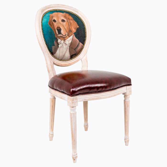 Стул Музейный экспонат версия 4 Лорд Лабрадор с сидением из экокожи - купить Обеденные стулья по цене 29000.0