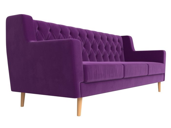 Диван Брайтон Люкс фиолетового цвета  - лучшие Прямые диваны в INMYROOM