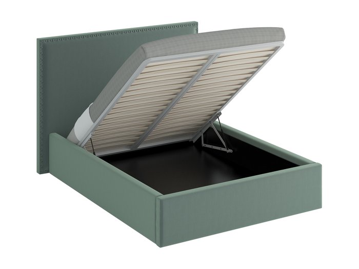 Кровать Blues Lift серо-зеленого цвета 160х200 - купить Кровати для спальни по цене 59390.0