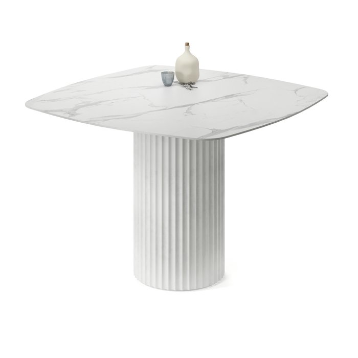 Обеденный стол квадратный Капелла белого цвета - купить Обеденные столы по цене 54178.0