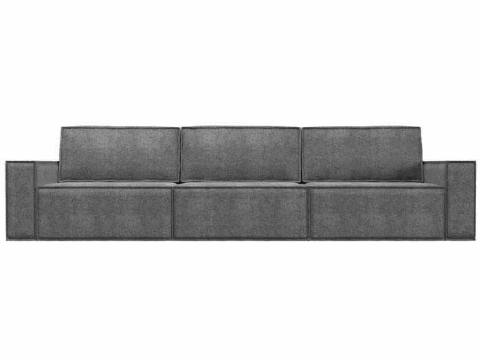 Прямой диван-кровать Куба лонг серого цвета - купить Прямые диваны по цене 80999.0